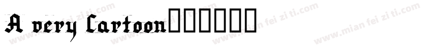 A very Cartoon字体转换